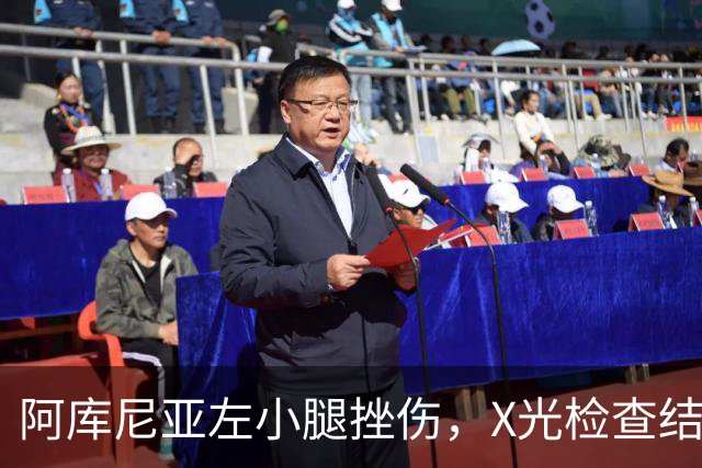 阿库尼亚左小腿挫伤，X光检查结果为阴性